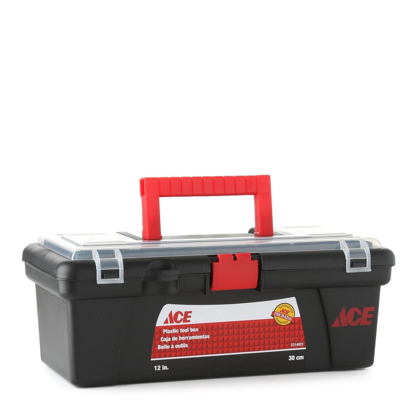 ACE Plastic Tool Box with Removable Tray 12"