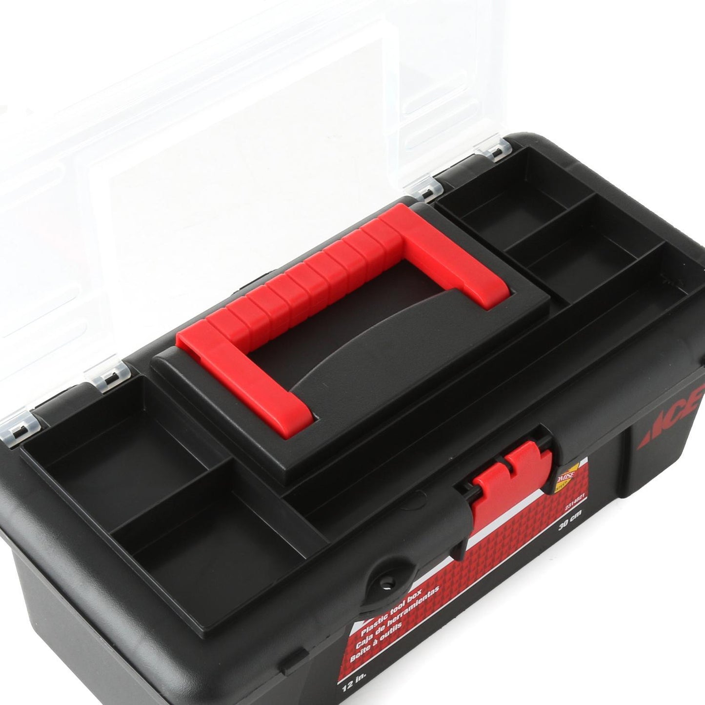 ACE Plastic Tool Box with Removable Tray 12"