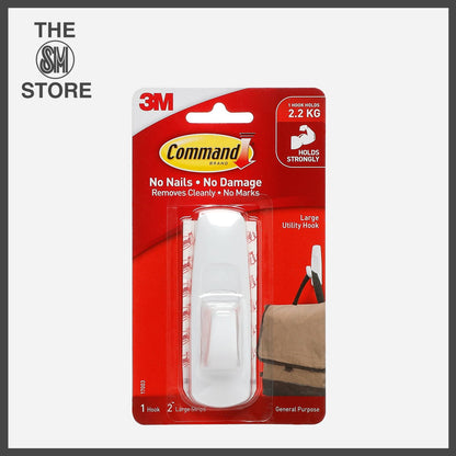 3M Command Large Utility Hook – White