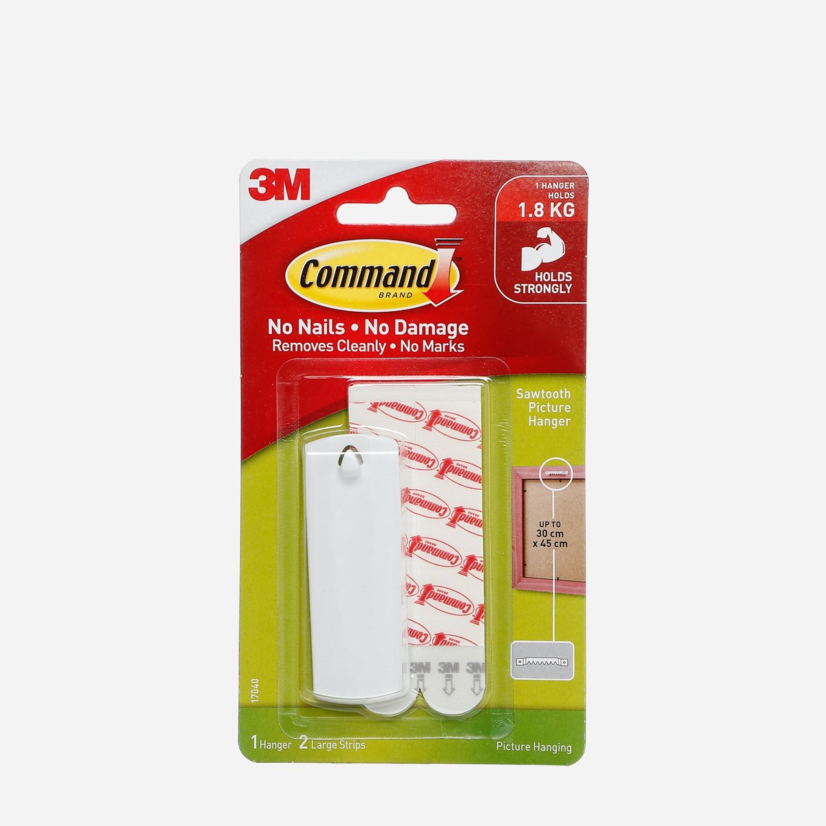 3M Command Large Sawtooth Picture Hanger – White