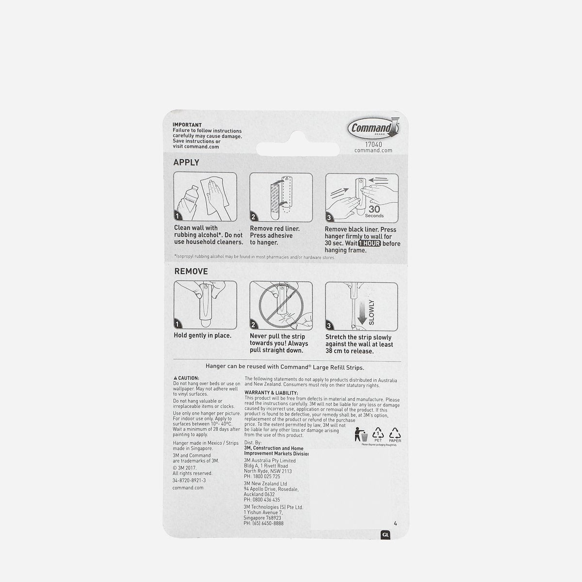 3M Command Large Sawtooth Picture Hanger – White