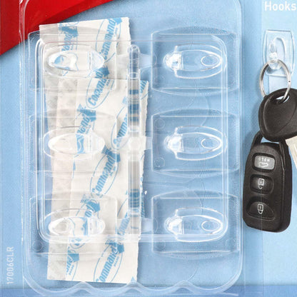 3M Command 6-Pack Clear Mini Hooks