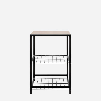 ACE 60x30x43cm 3tier Shoe Rack with Wooden Board