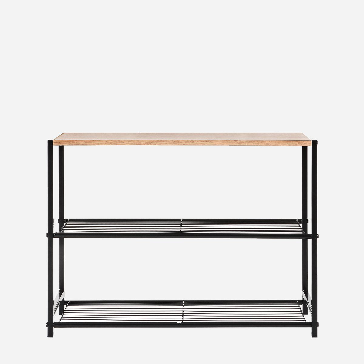 ACE 60x30x43cm 3tier Shoe Rack with Wooden Board