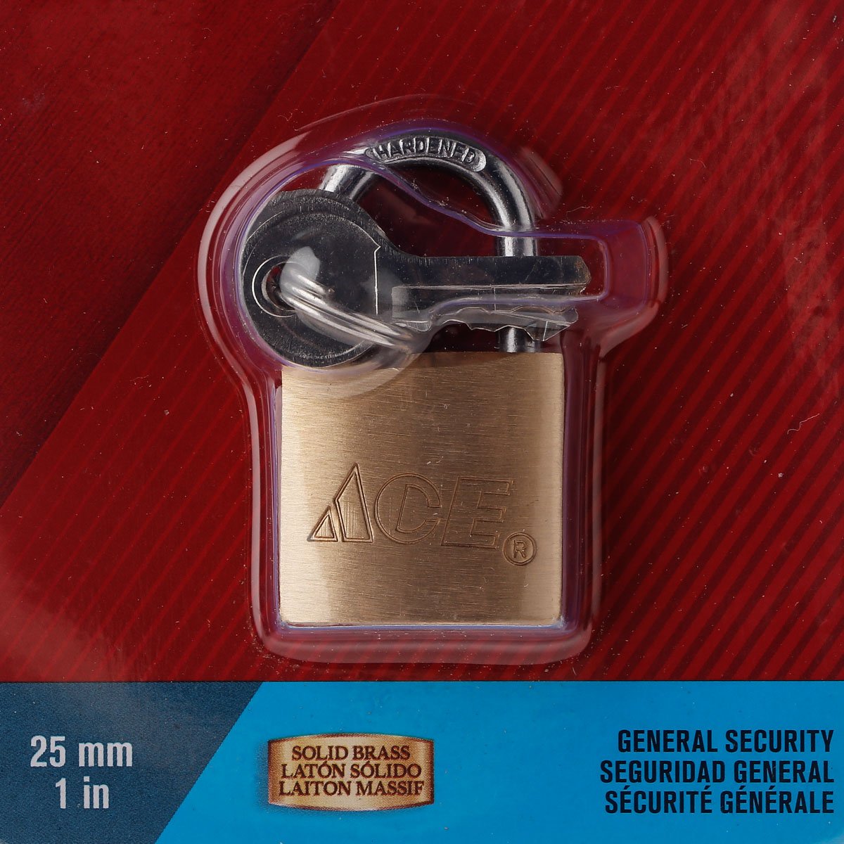 ACE 25mm Solid Brass Padlock
