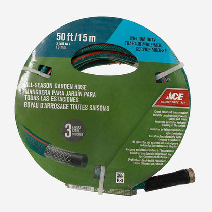 ACE 15mx16mm All-Season Graden Hose  with Brass Coupler