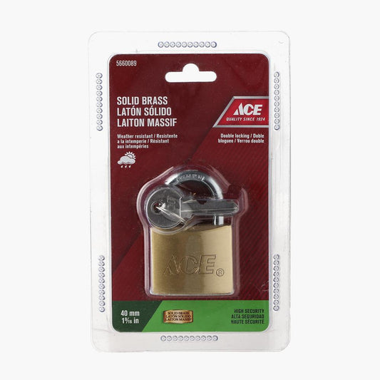 ACE 40mm Solid Brass Padlock