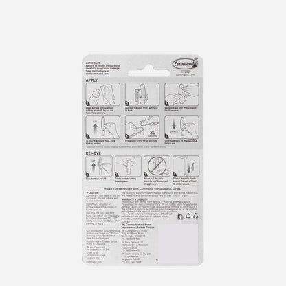 3M Command Small Designer Hook – White