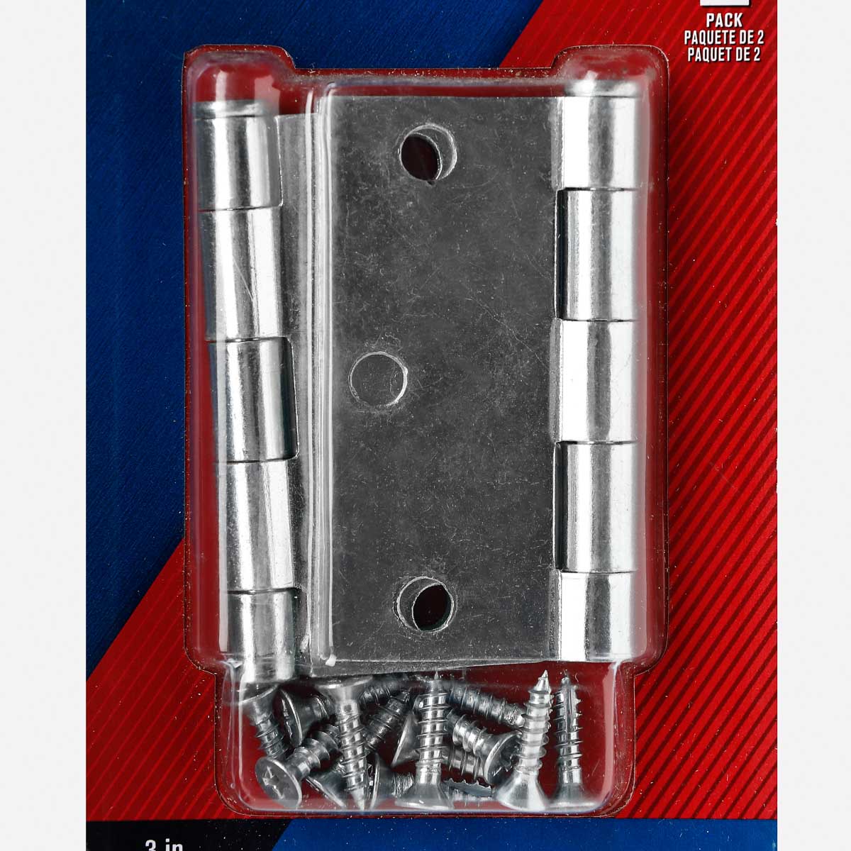 ACE 3" Broad Hinge Removable Pin Set Zinc - 2pk.