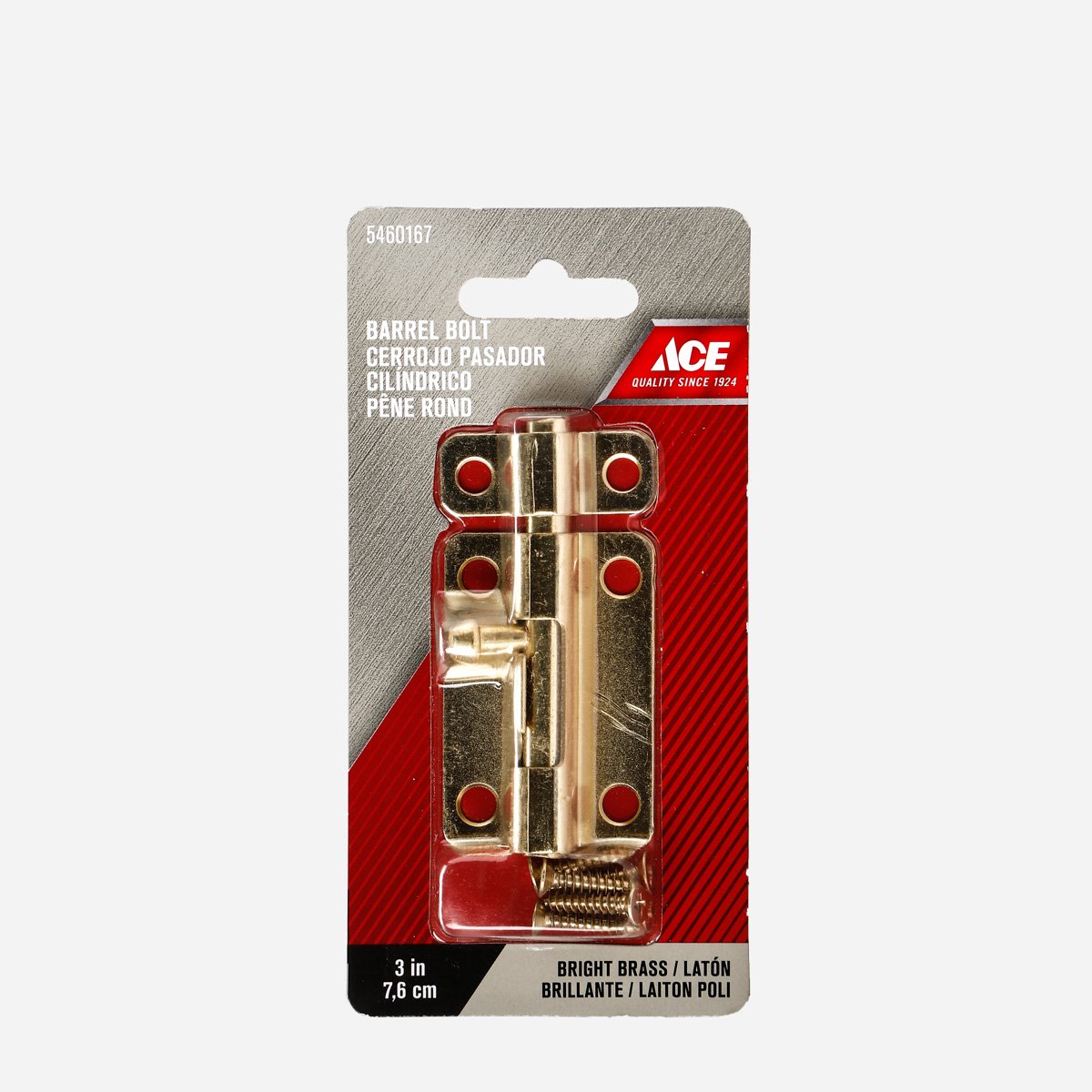 ACE 3" Barrel Bolt – Bright Brass