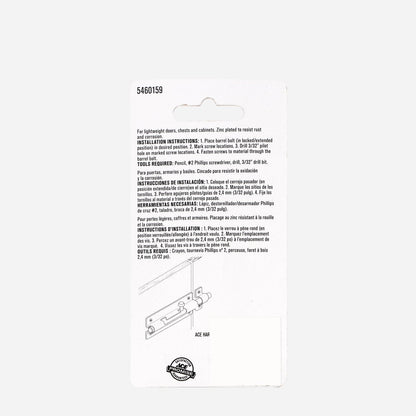 ACE 3" Barrel Bolt (Zinc)