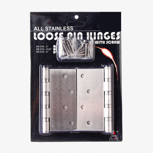 ARCHIE 4" Loose Pin Hinges Stainless Steel