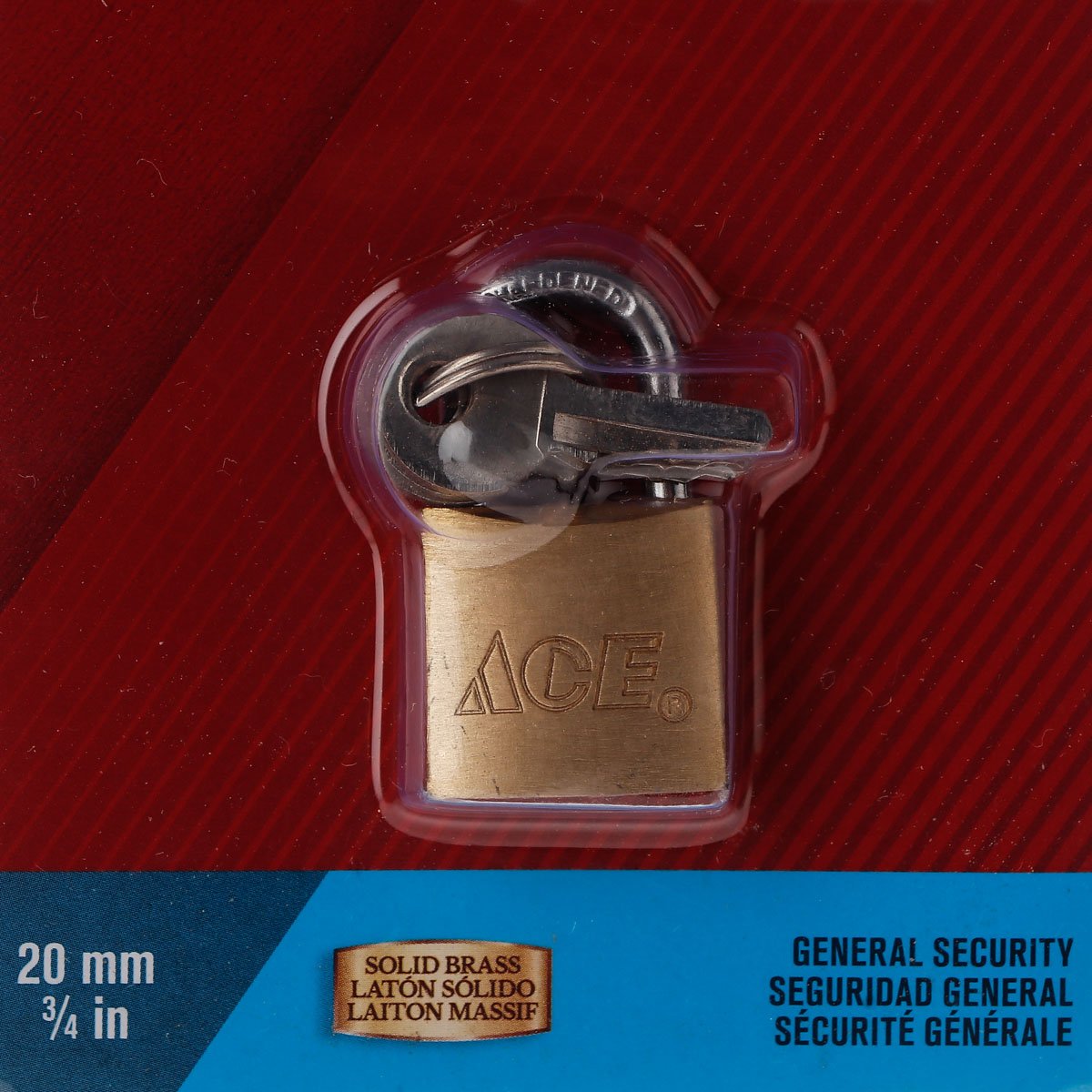 ACE 20mm Solid Brass Padlock