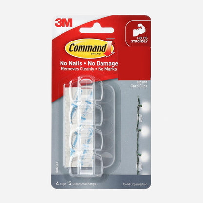 3M Command 4-Pack Round Cord Clip