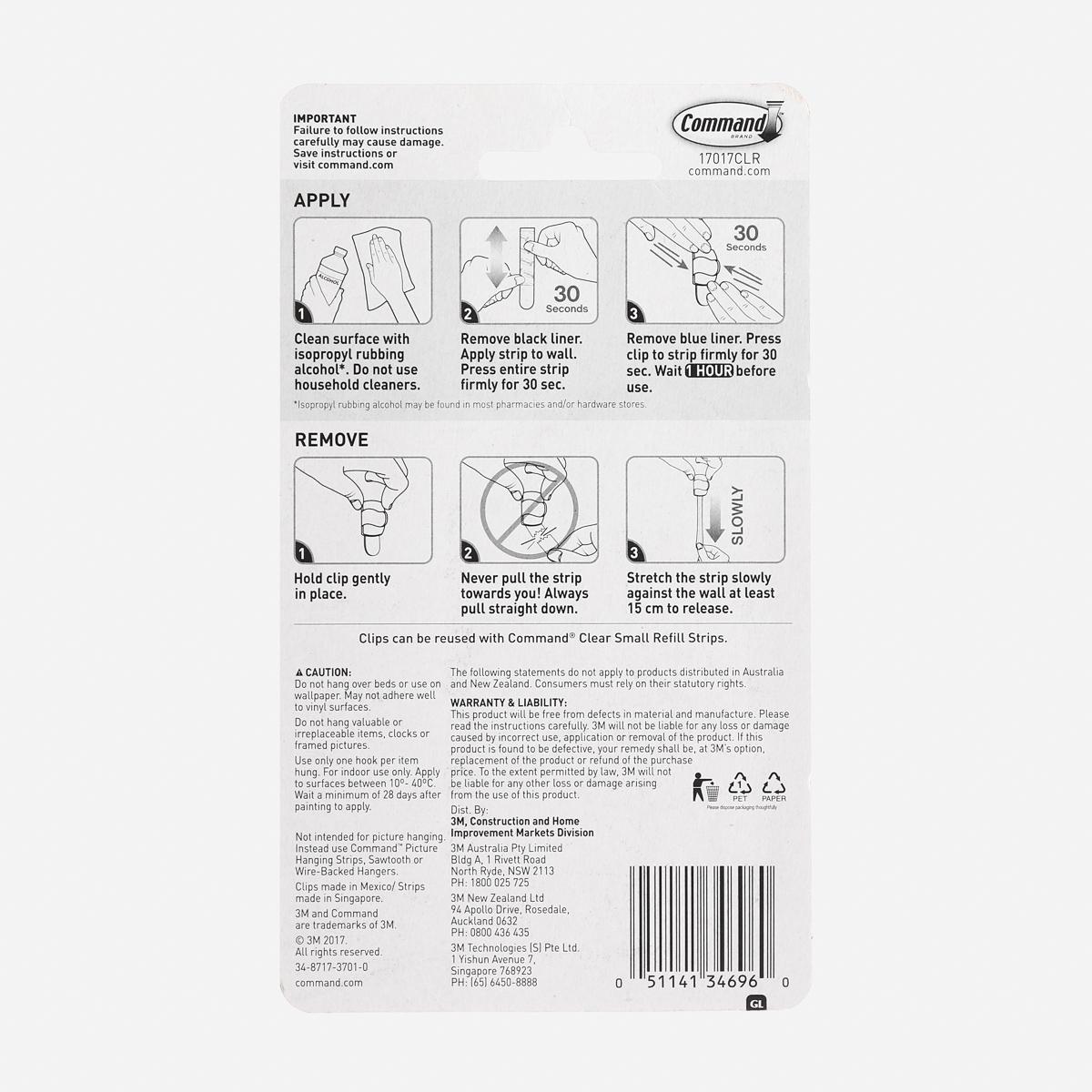 3M Command 4-Pack Round Cord Clip