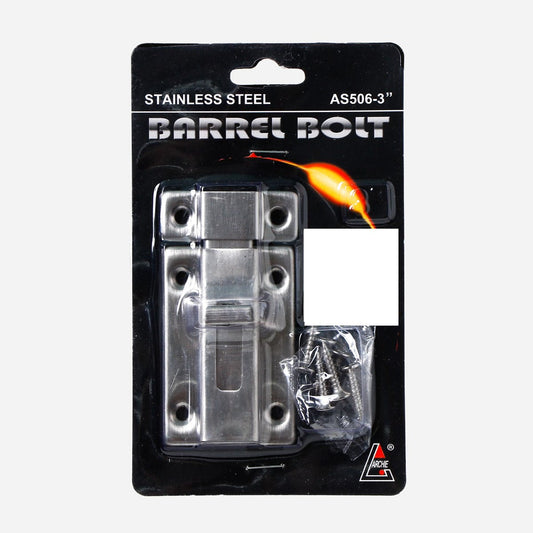ARCHIE 3" Stainless Steel Barrel Bolt (AS-506)