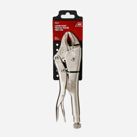 ACE Locking Pliers 10" Steel Grip Handle