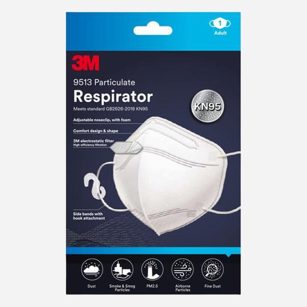 3M KN95 White 1pack-1903
