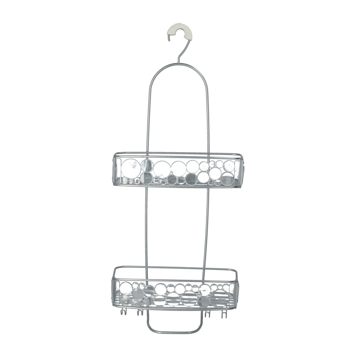 BUBBLI XL Shower Caddy - Clear/Silver (ID31040ES)