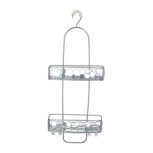 BUBBLI XL Shower Caddy - Clear/Silver (ID31040ES)