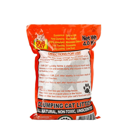 OUR CAT 4kg Clumping Cat Litter