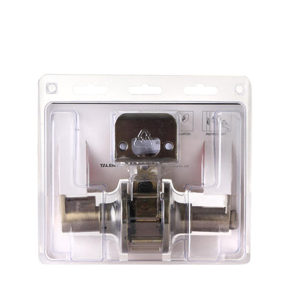 EZSET Tubular Lever Door Lock Set Antique Brass (EZTLTH00AB)