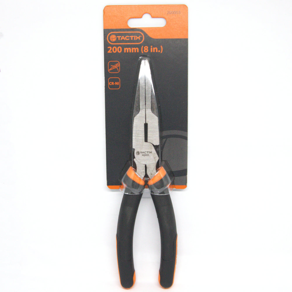 TACTIX 200mm Long Nose Pliers