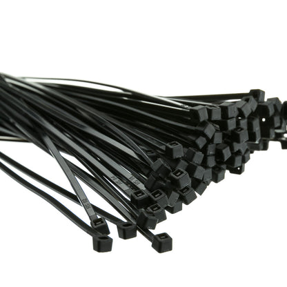 KL & LING 4" Cable Tie - Black (50 Pcs.)