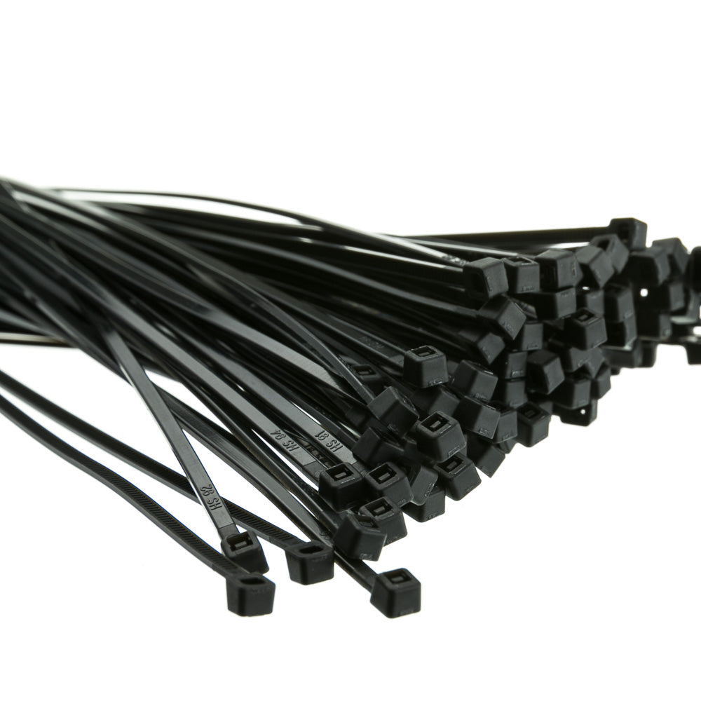 KL & LING 8" Cable Tie - Black (50 pcs.)