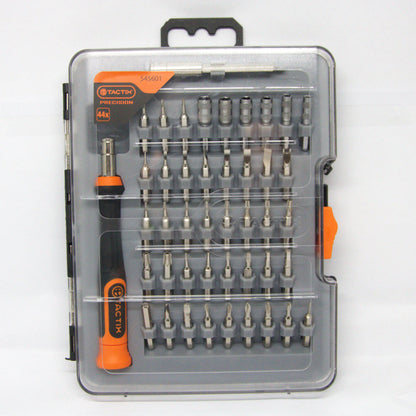 TACTIX 44-Pc Precision Screwdriver Bit Set