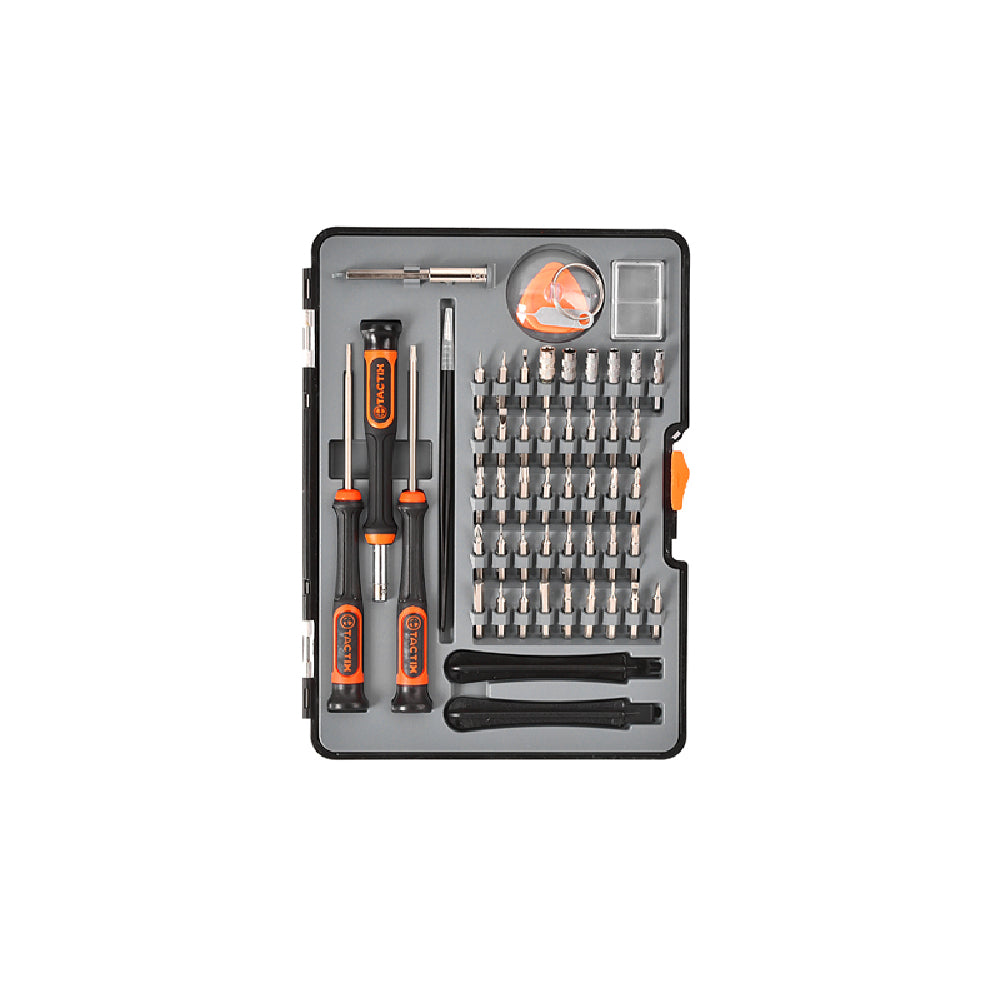 TACTIX 44-Pc Precision Screwdriver Bit Set