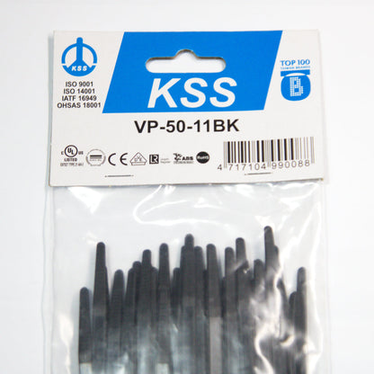 KL & LING 11" Cable Tie - Black (50pcs.)