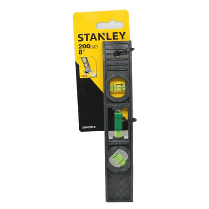 STANLEY 8" Magnetic Level Torpedo (3 Vials)