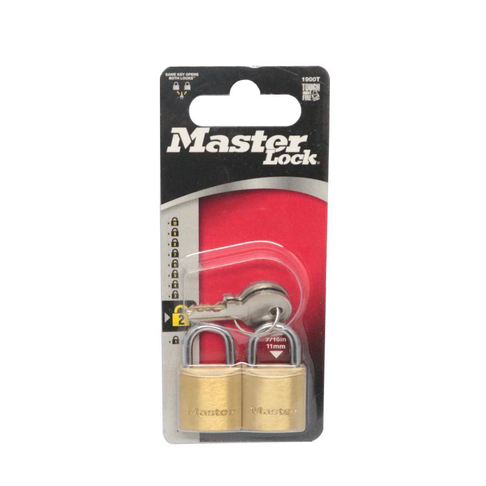 MASTER 20mm 2-Pc Brass Padlock
