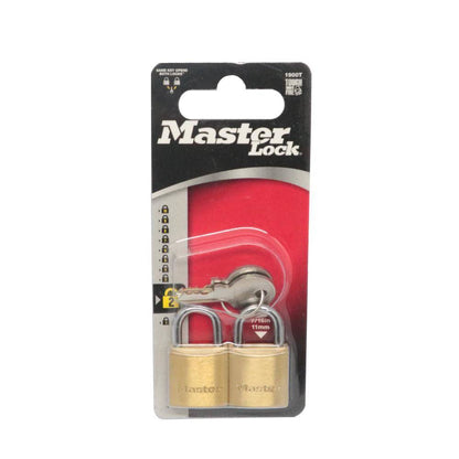 MASTER 20mm 2-Pc Brass Padlock
