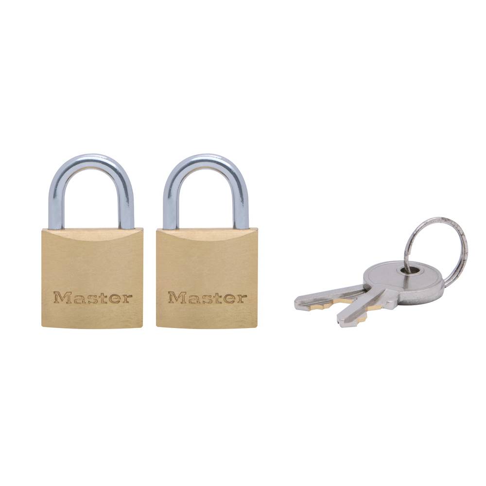 MASTER 20mm 2-Pc Brass Padlock