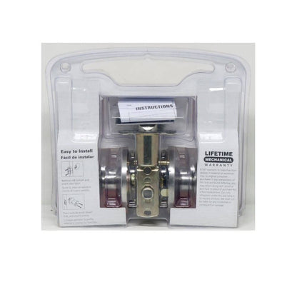 EZSET Satin Stainless Steel Tubular Entrance Knobset