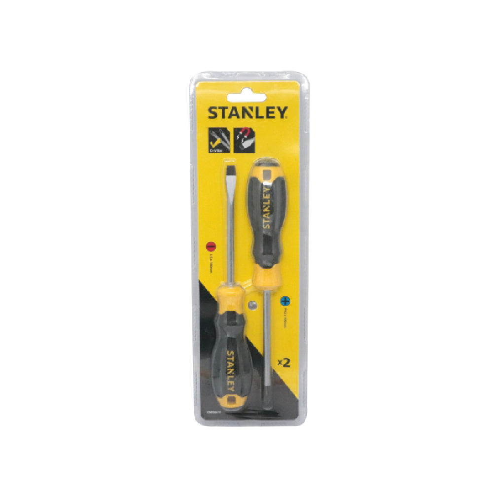 STANLEY 2pcs Cushion Grip Screwdriver Set