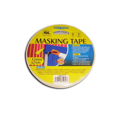 KL & LING 18mmx25m Masking Tape - Natural Color