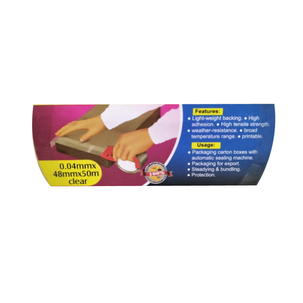KL & LING 48mmx50m Clear Packaging Tape