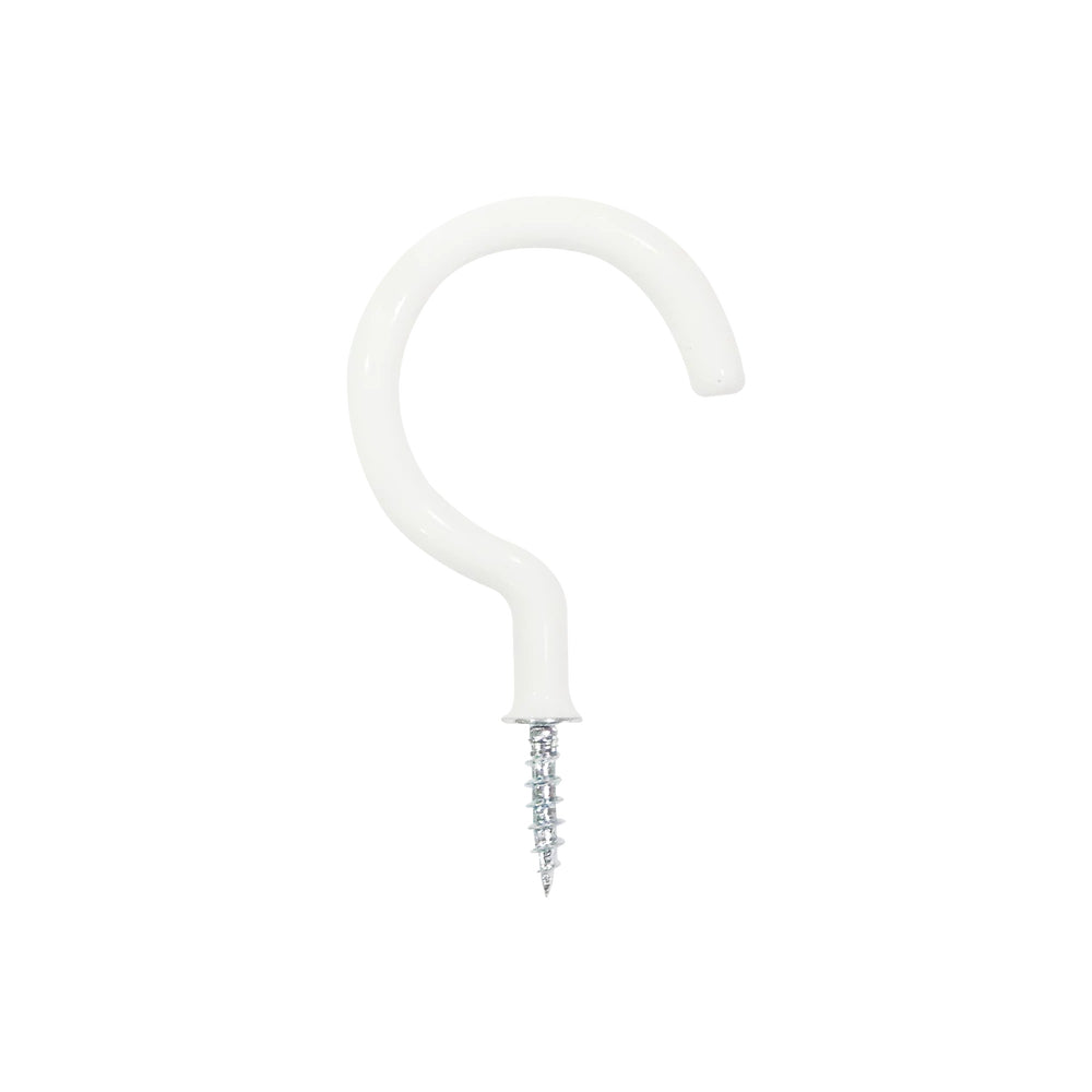 MILLER 3/4" PVC Coated Cup Hooks - White