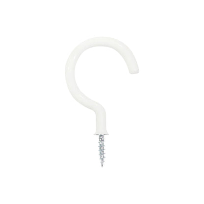 MILLER 3/4" PVC Coated Cup Hooks - White