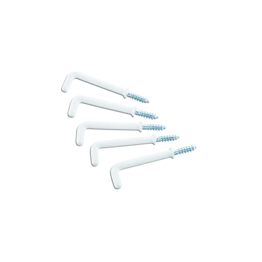 MILLER PVC Coated Square Hook 1" - White