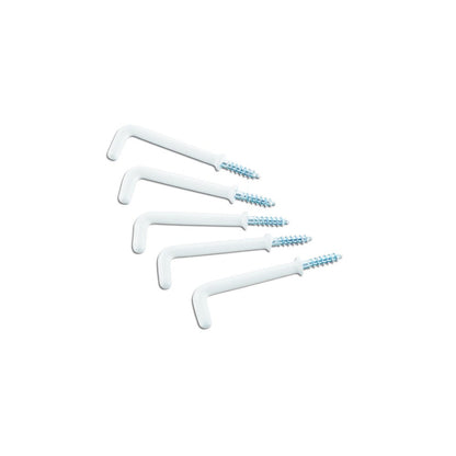 MILLER PVC Coated Square Hook 1" - White