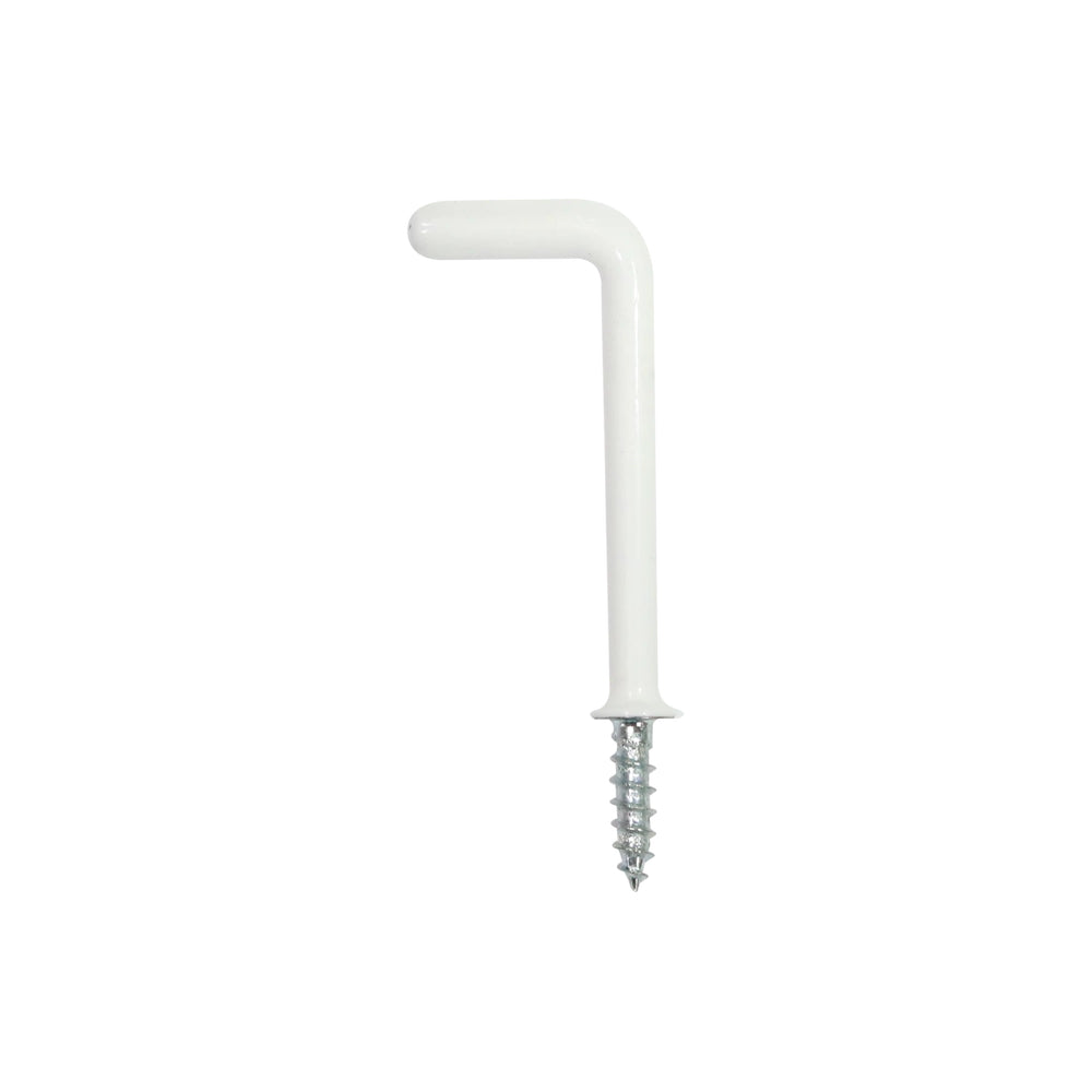 MILLER PVC Coated Square Hook 1" - White