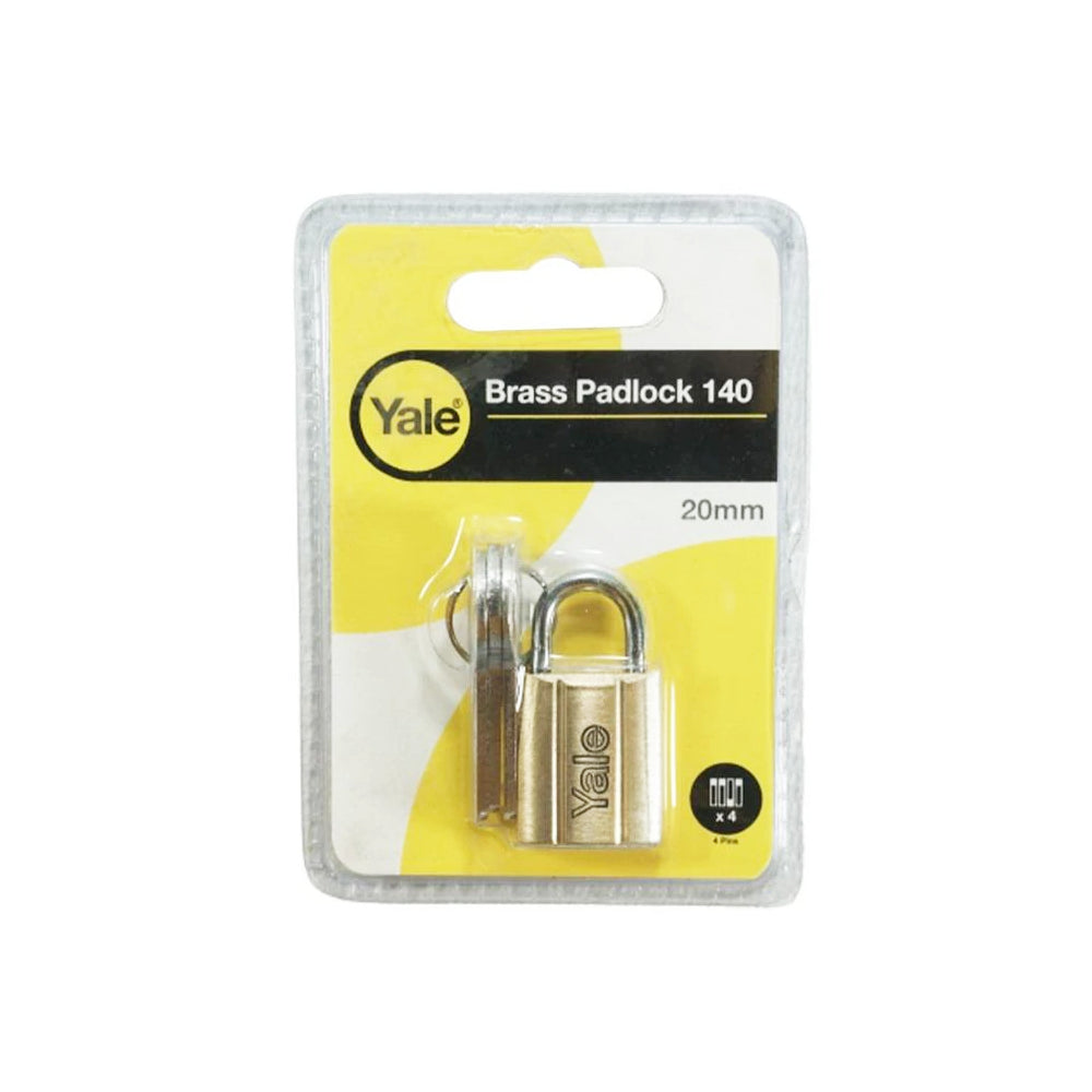 YALE 20mm Brass Padlock
