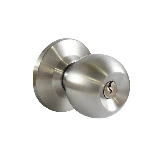 GATEMAN Knob Set Cylindrical Entrance Satin