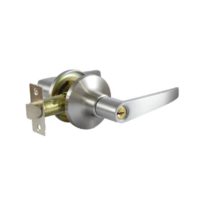 GATEMAN Lever Set Tubular Entrance Satin Nickel