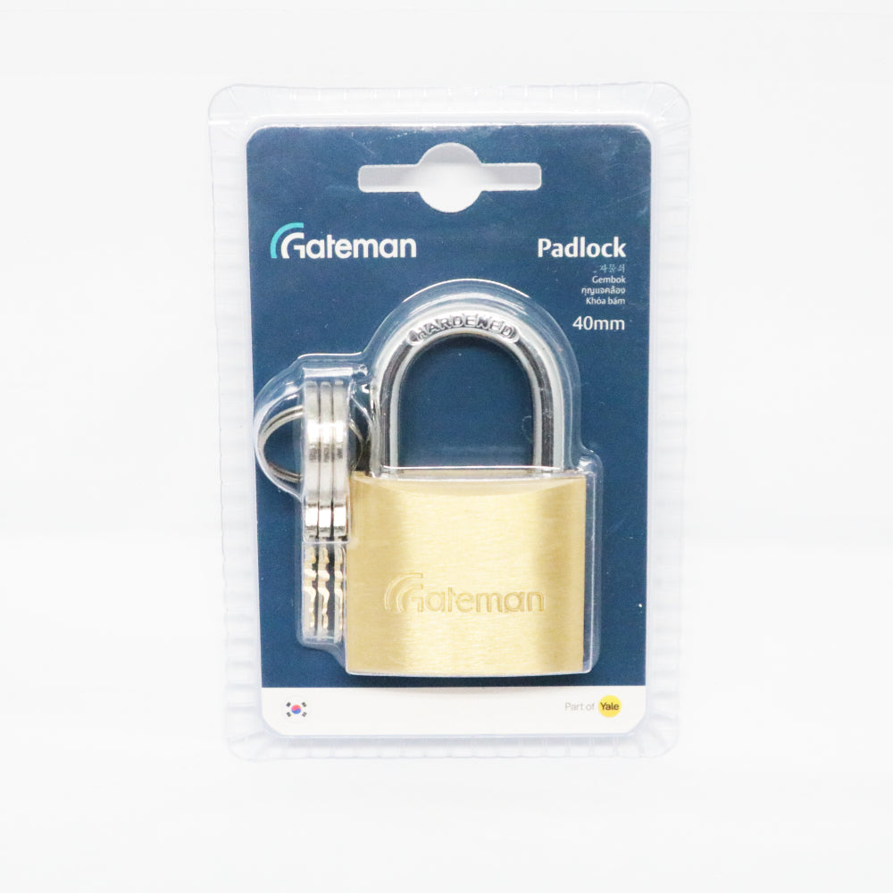 GATEMAN 40mm Brass Padlock