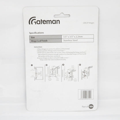 GATEMAN Hinge 35x35x2